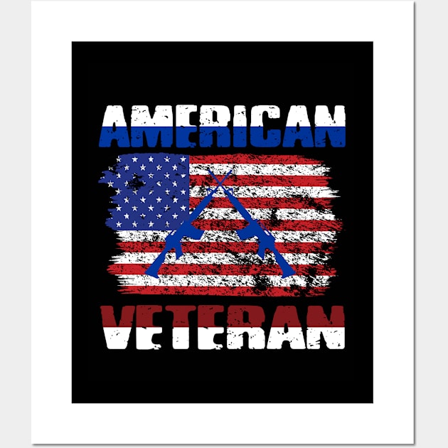 American Veteran Wall Art by Roberto C Briseno